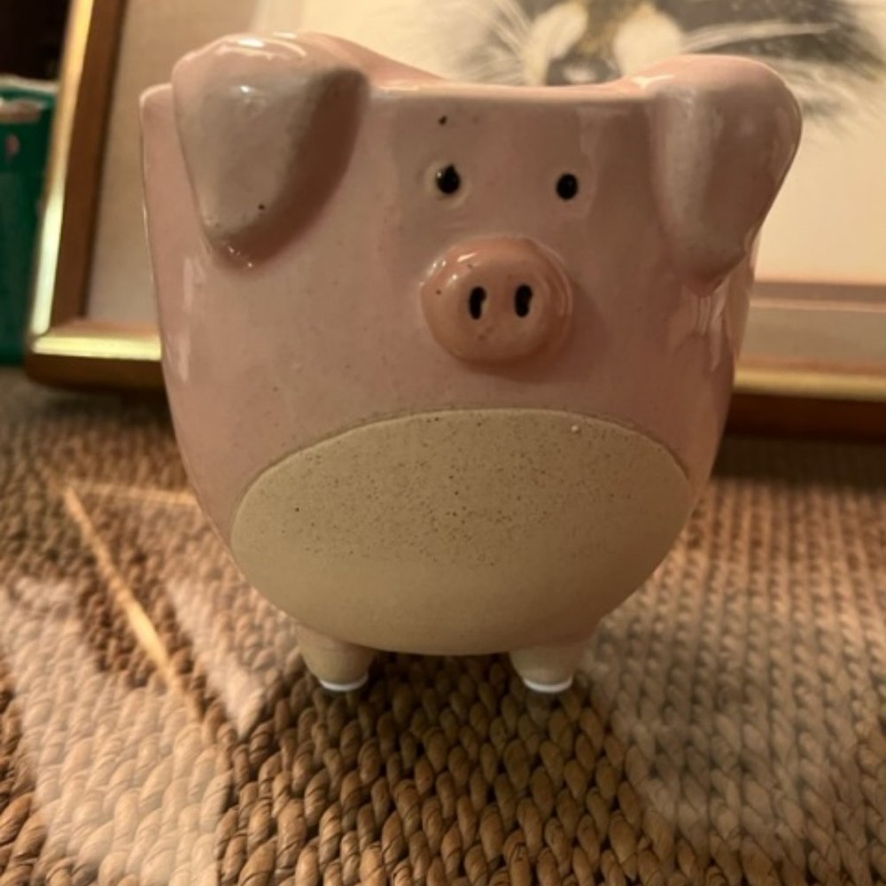 Abbott | Pink Pig on Legs Large Planter